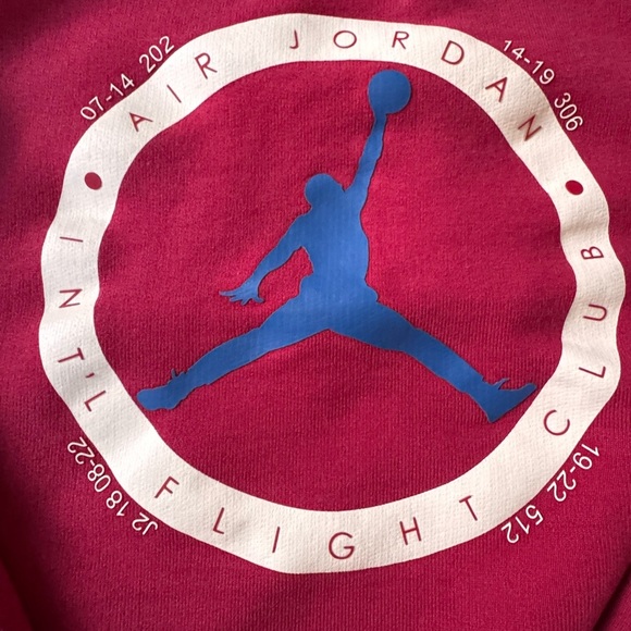 Jordan Women’s Size S Red Sweatshirt “Jordan x Two 18” - Picture 9 of 10